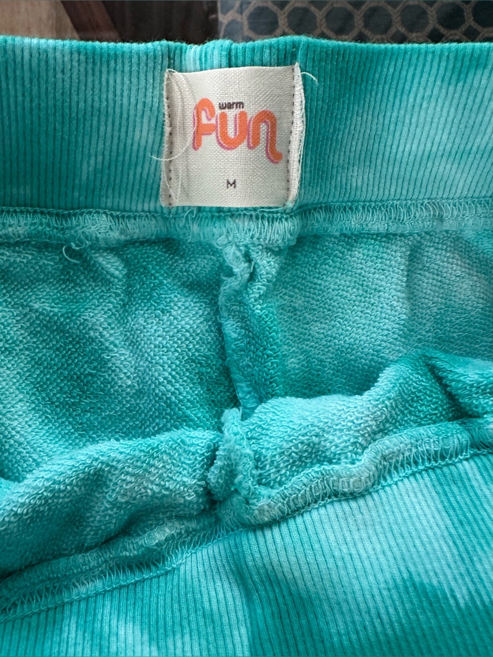 NWT Warm Fun Tie-Dye EMERALD Green SKATER Shorts SIZE medium - Picture 4 of 7